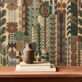 Kuparr Evergreen/terracotta 113356 | Malcolm Fabrics NZ