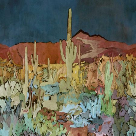 Saltillo Midnight/Burnt Umber/Azure HFUP113370 | Malcolm Fabrics NZ