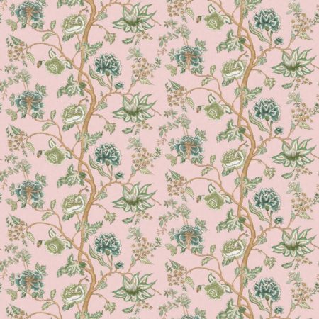 Indienne Blush/forest 113376 | Malcolm Fabrics NZ