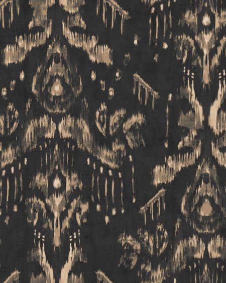 ANCESTRAL IKAT Anthracite WP30260 | Malcolm Fabrics NZ