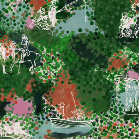 CASTLE'S GARDEN Verdant Green WP20923 | Malcolm Fabrics NZ