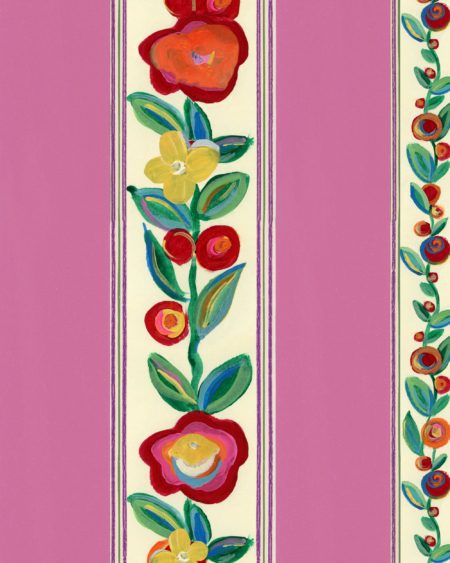 DAINTY FLOWERING Violet WP20939 | Malcolm Fabrics NZ