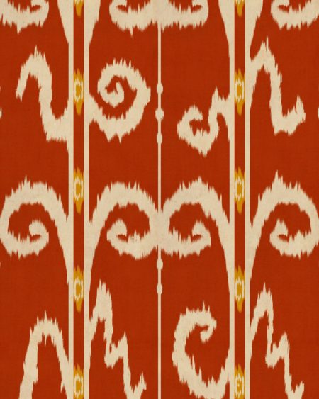 ELYSIA IKAT Crimson WP20909 | Malcolm Fabrics NZ