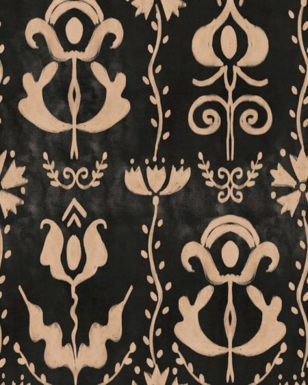 GRANDMA'S STENCIL Anthracite WP30275 | Malcolm Fabrics NZ GRANDMA'S STENCIL Anthracite WP30275 | Malcolm Fabrics NZ