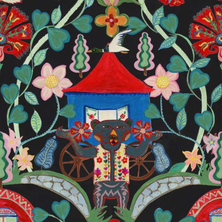 GYPSY FAIRYTALE Anthracite WP20917 | Malcolm Fabrics NZ