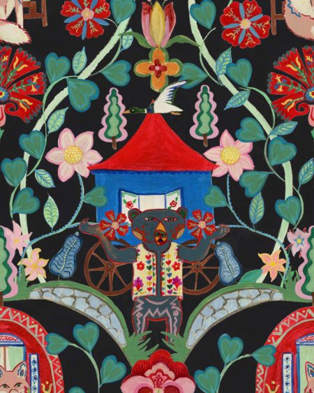 GYPSY FAIRYTALE Anthracite WP20917 | Malcolm Fabrics NZ