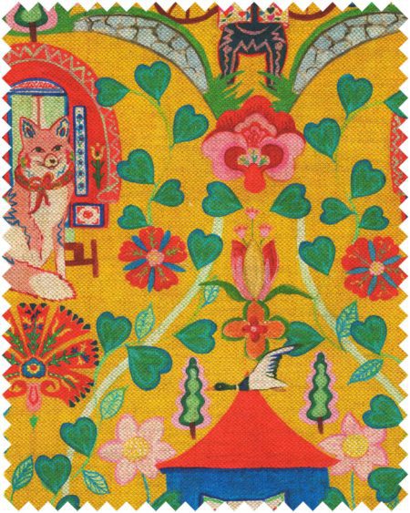 GYPSY FAIRYTALE Lemon FB00181 | Malcolm Fabrics NZ