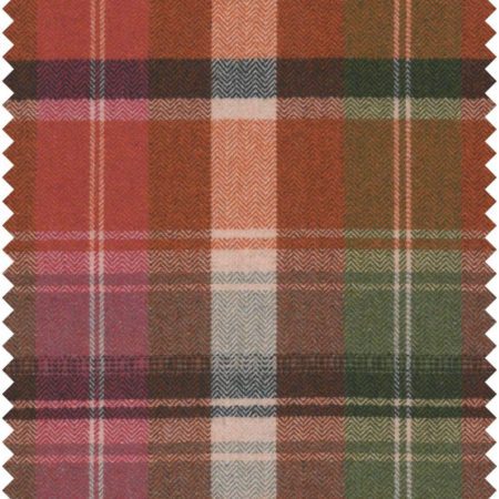 KERSCHDORF Plaid Carrot FB00199 | Malcolm Fabrics NZ