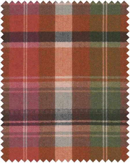 KERSCHDORF Plaid Carrot FB00199 | Malcolm Fabrics NZ