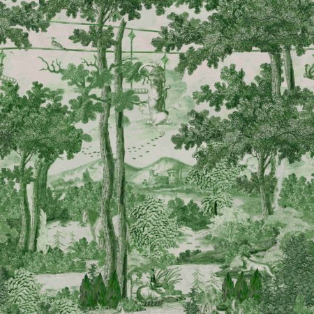 TOILE DU CARPATHIANS Evergreen WP20926 | Malcolm Fabrics NZ