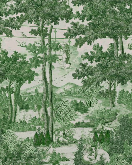 TOILE DU CARPATHIANS Evergreen WP20926 | Malcolm Fabrics NZ
