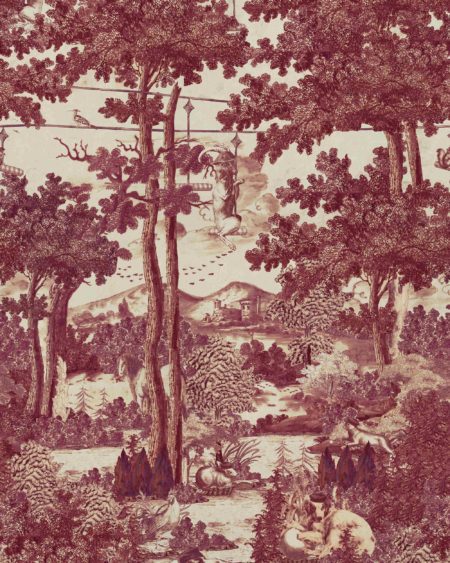 TOILE DU CARPATHIANS Ruby WP20927 | Malcolm Fabrics NZ