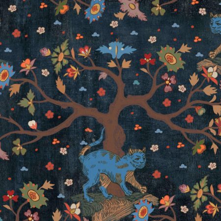 TREE OF LIFE Anthracite WP20936 | Malcolm Fabrics NZ