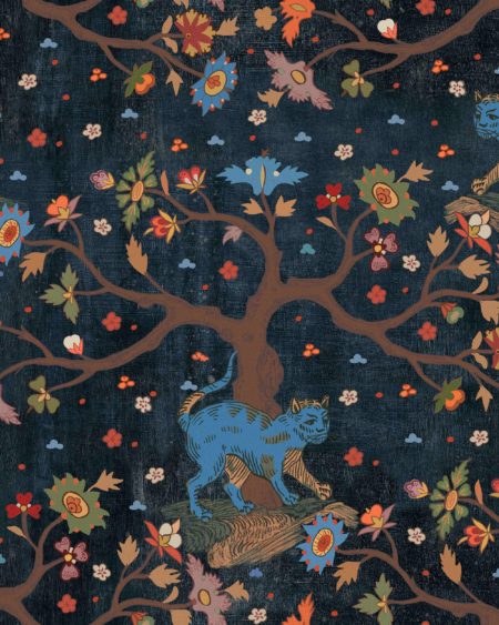 TREE OF LIFE Anthracite WP20936 | Malcolm Fabrics NZ TREE OF LIFE Anthracite WP20936 | Malcolm Fabrics NZ