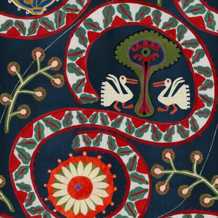 TWO STORKS Anthracite WP20899 | Malcolm Fabrics NZ