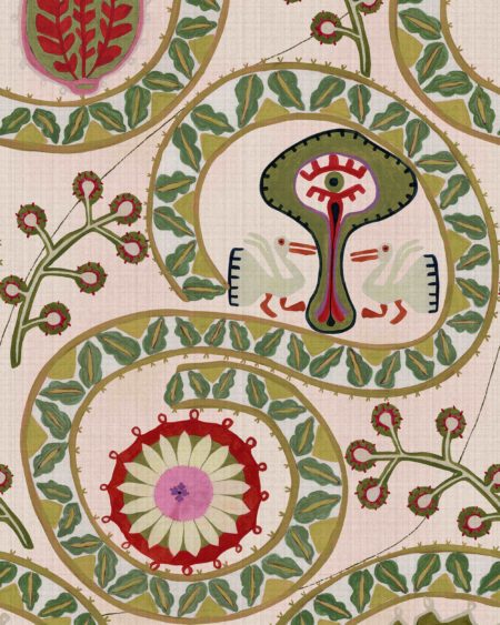 TWO STORKS Taupe WP20900 | Malcolm Fabrics NZ